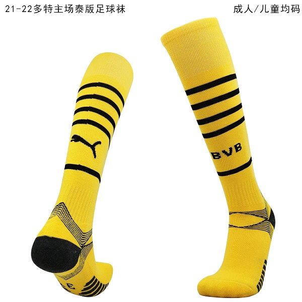 AAA Quality Dortmund 21/22 Home Soccer Socks